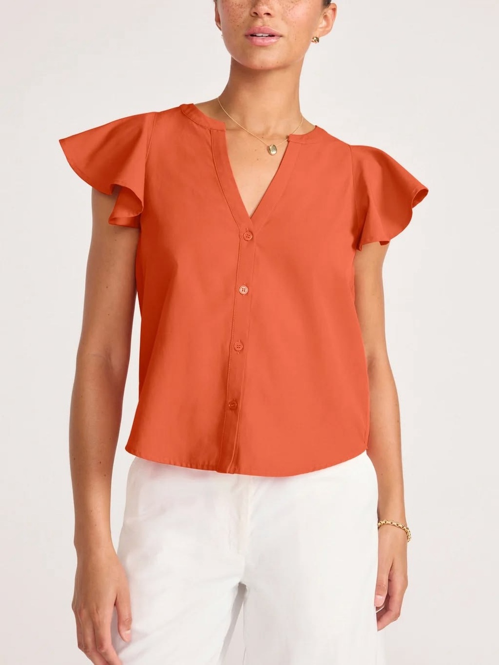 Brochu Walker The Darya Top in Arancia Orange NWT Size S - Picture 2 of 8